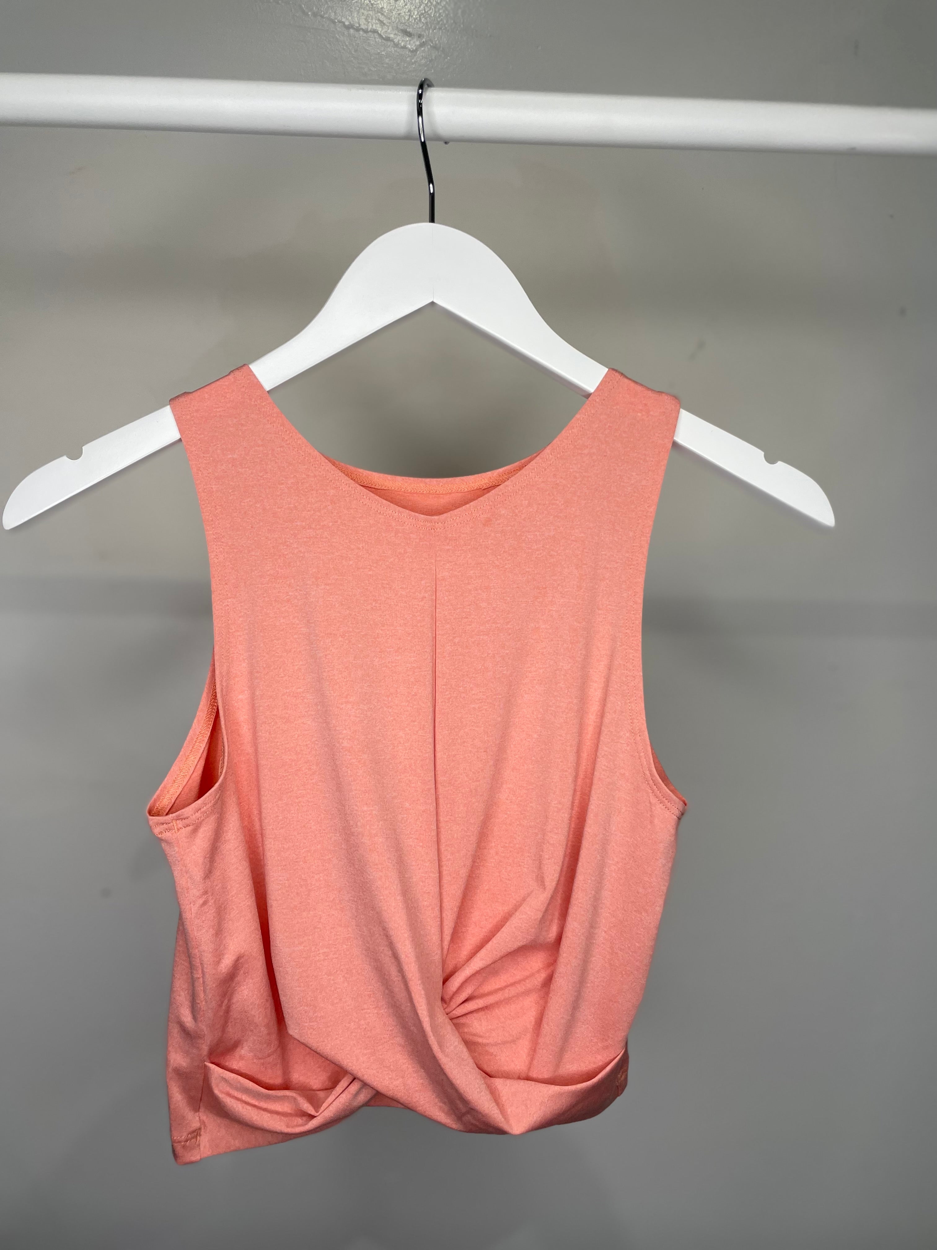 Sample - Raya Twist Top - Lobster Bisque - S - Final Sale