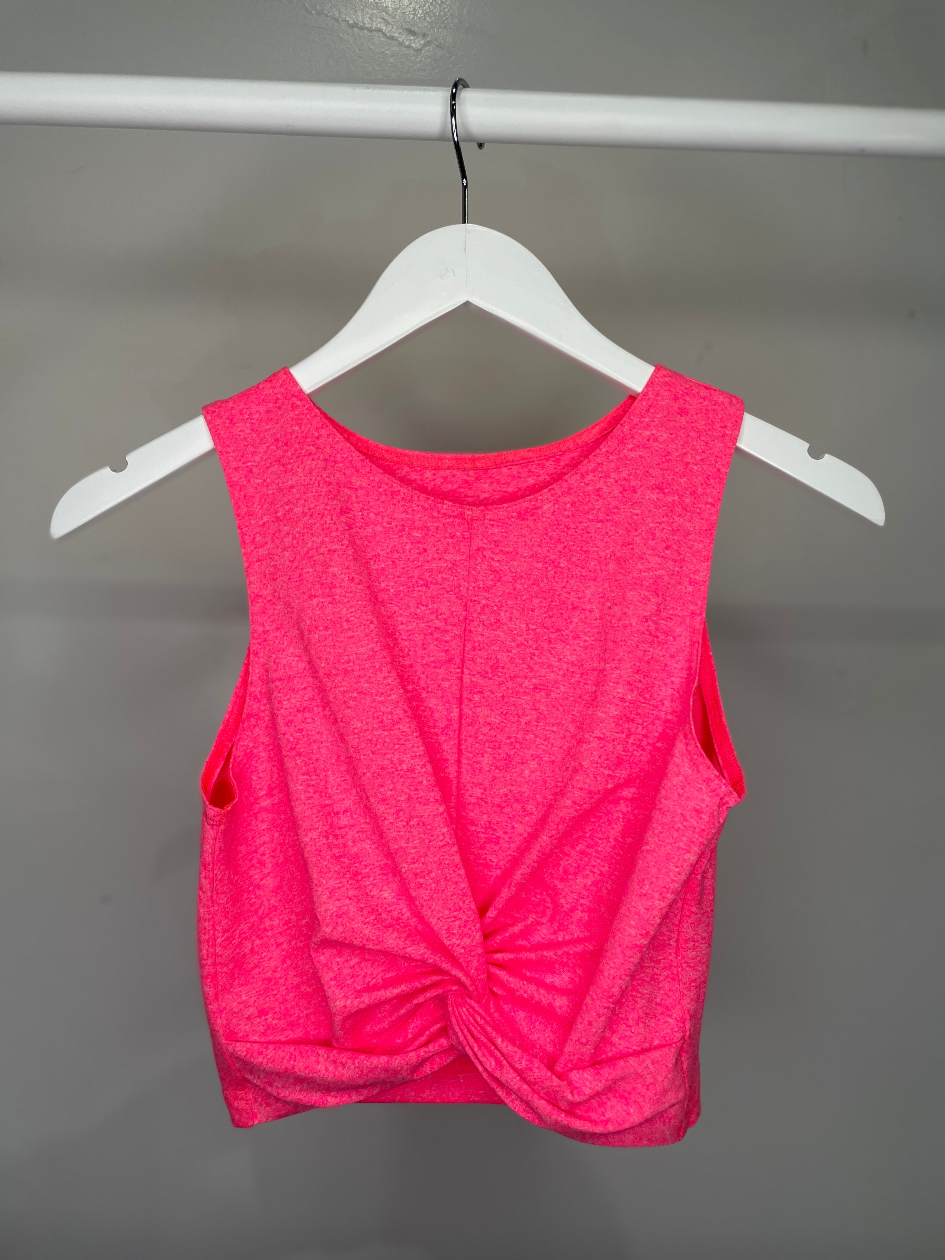 Sample - Raya Twist Top - Coral - S - Final Sale