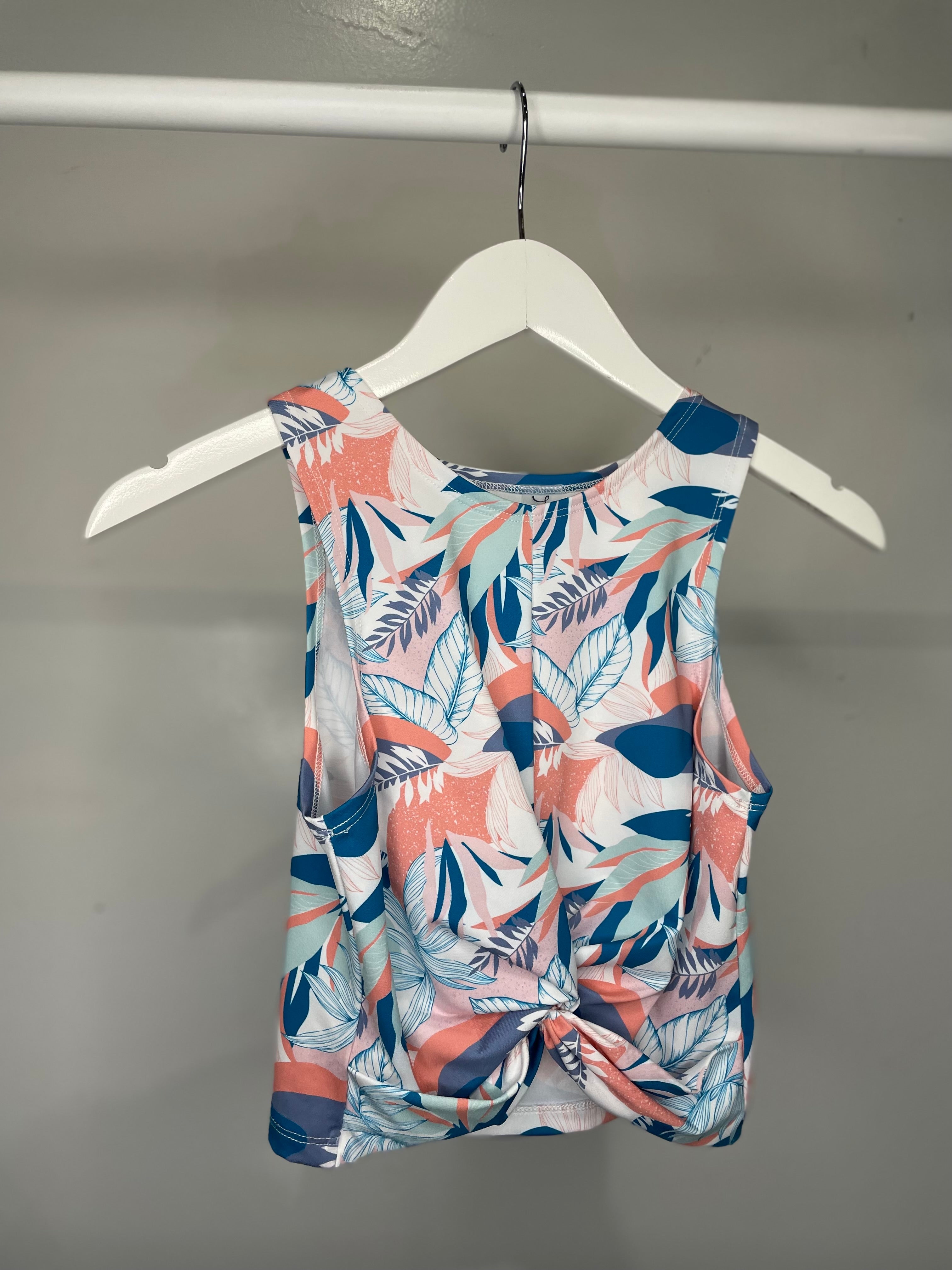 Sample - Raya Twist Top - Modern Tropical - S - Final Sale
