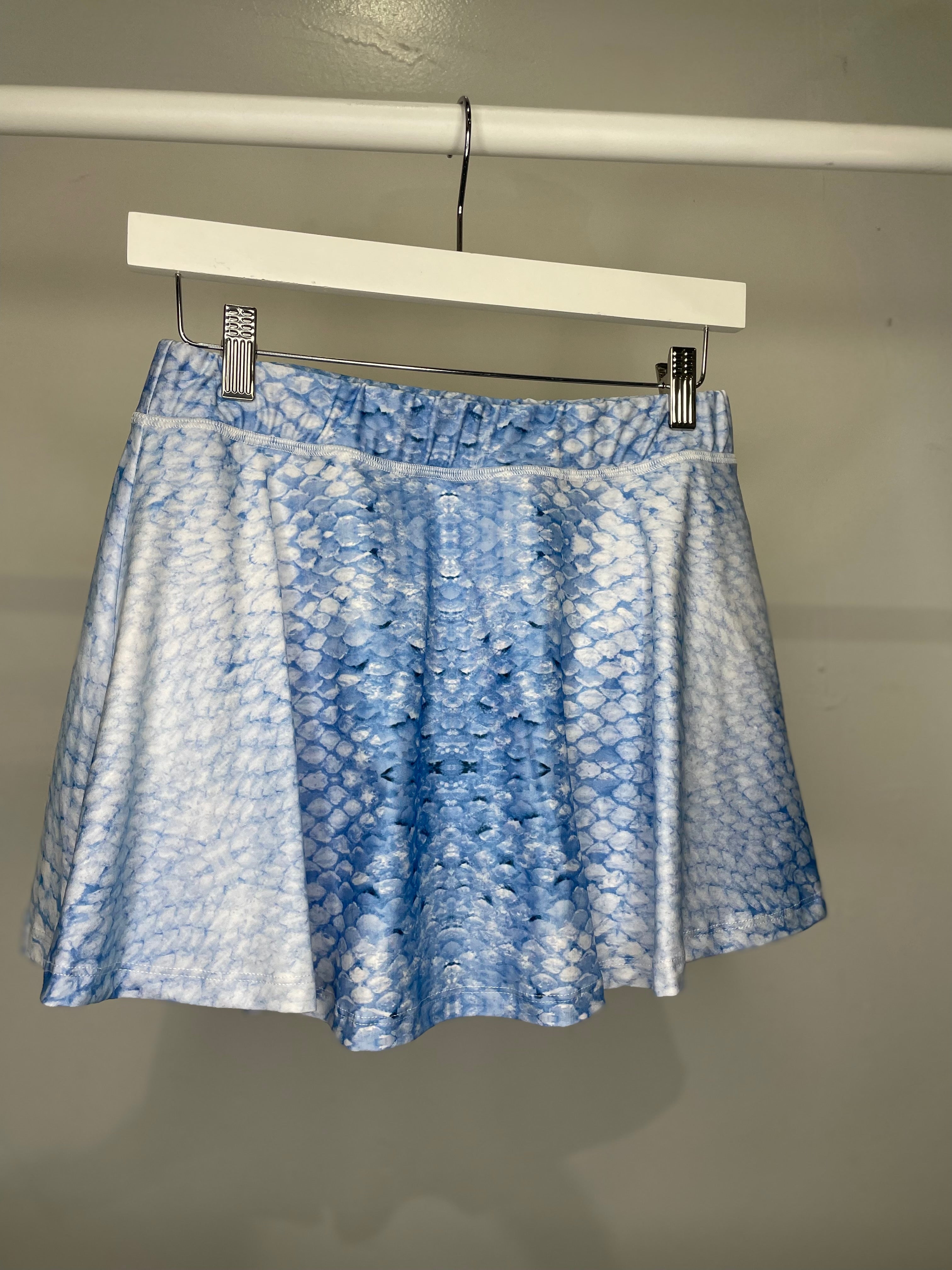 Sample - Water Skort - Blue Scale - S - Final Sale