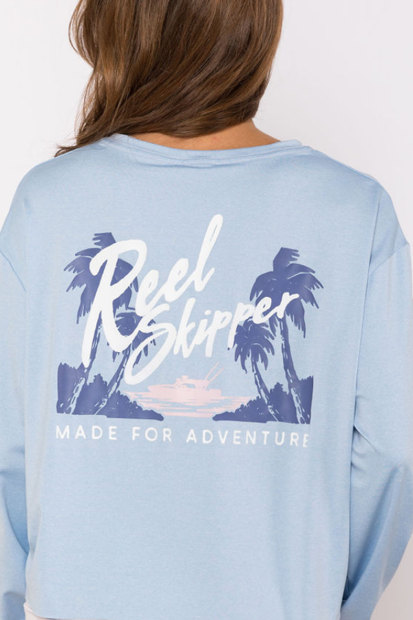 La Girlfriend Top - Baby Blue/Adventure