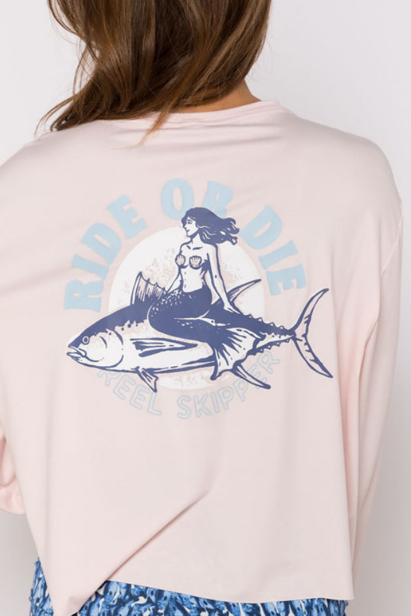 La Girlfriend Top - Baby Pink/Ride or Die