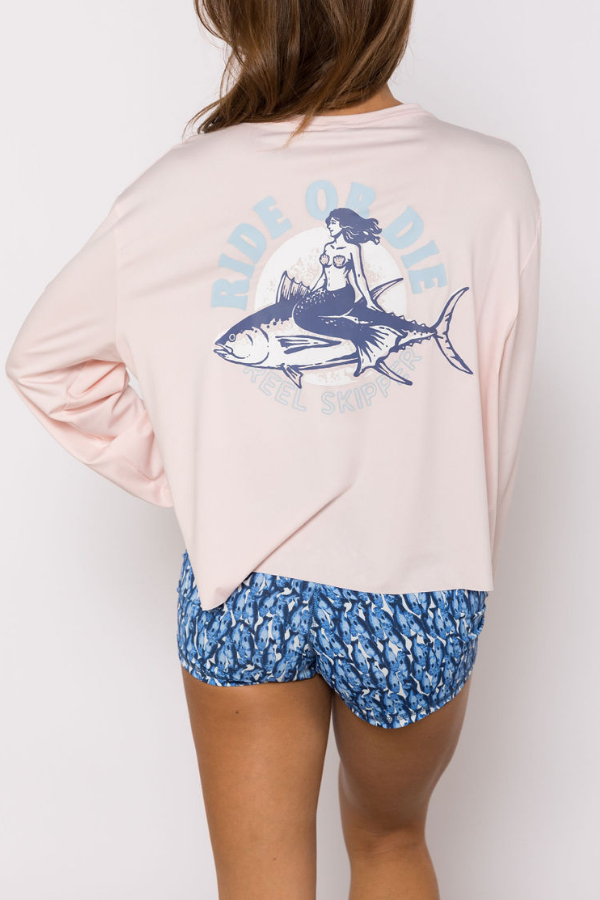 La Girlfriend Top - Baby Pink/Ride or Die