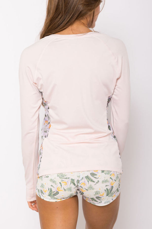 Sample - Vented Top - Baby Pink/Paradise Found - S - Final Sale