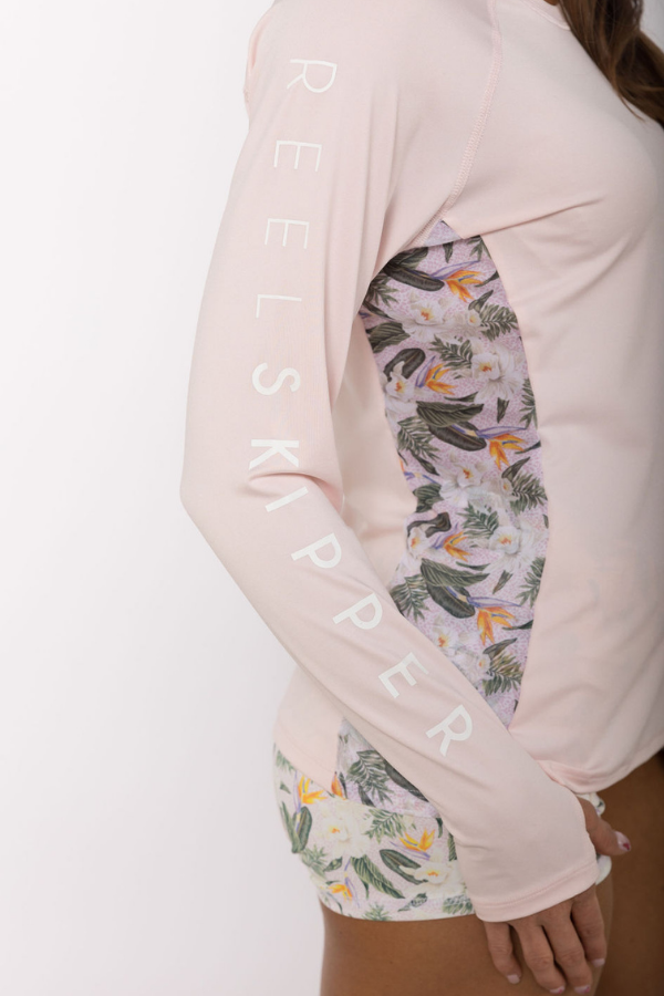 Sample - Vented Top - Baby Pink/Paradise Found - S - Final Sale