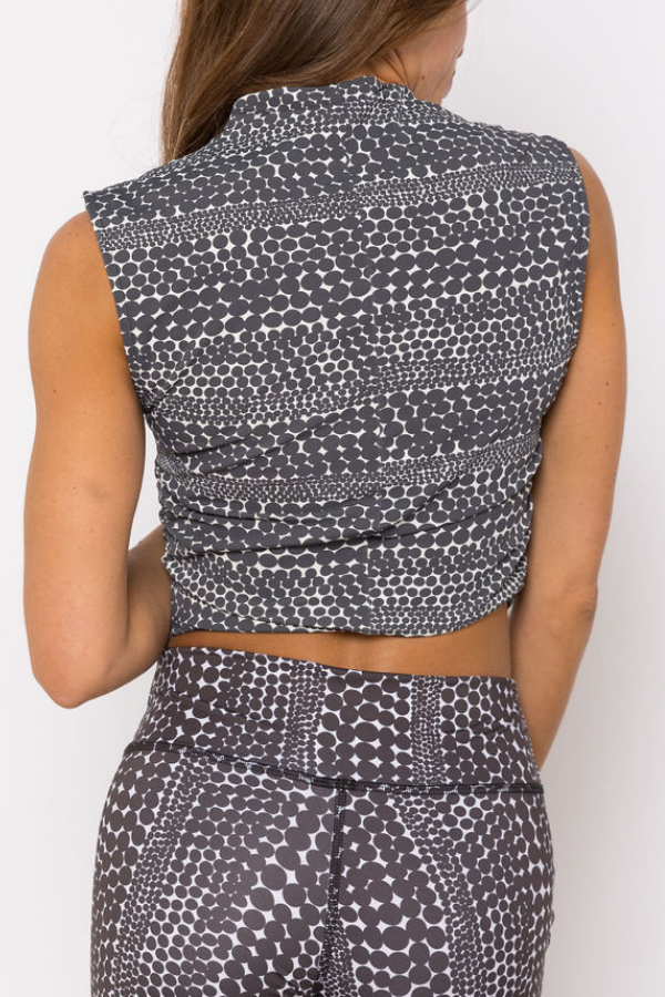 Sample - Active Top - Deep Dots - S - Final Sale