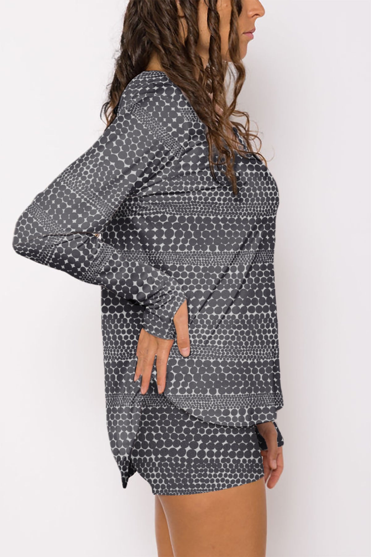 Sample - La Brisa Top - Deep Dots - S - Final Sale
