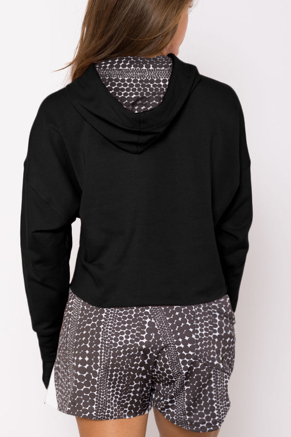 Sample - Hoodie - Black/Deep Dots - S - Final Sale