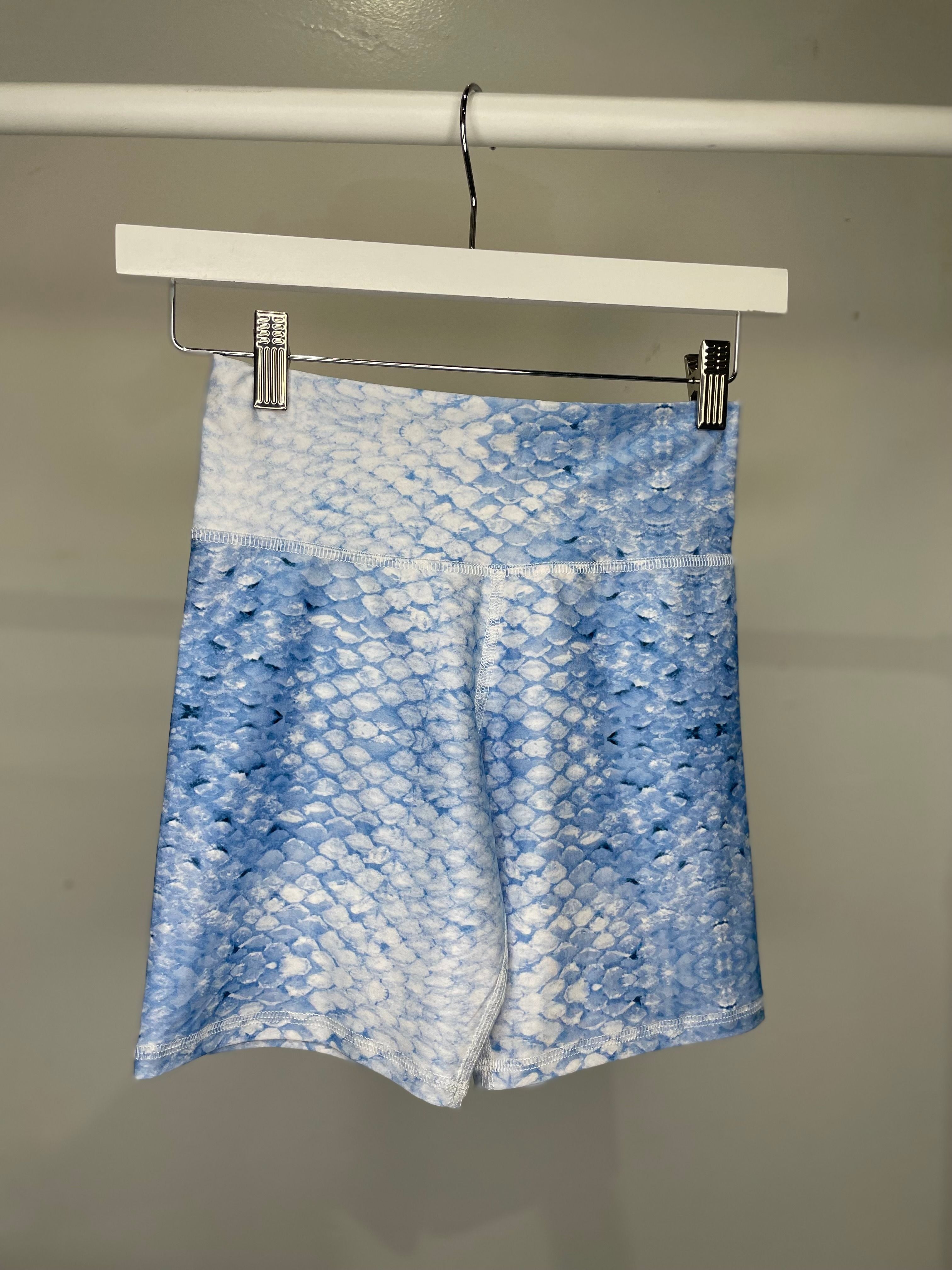 Sample - Bike Short - Blue Scale - XS - Final Sale