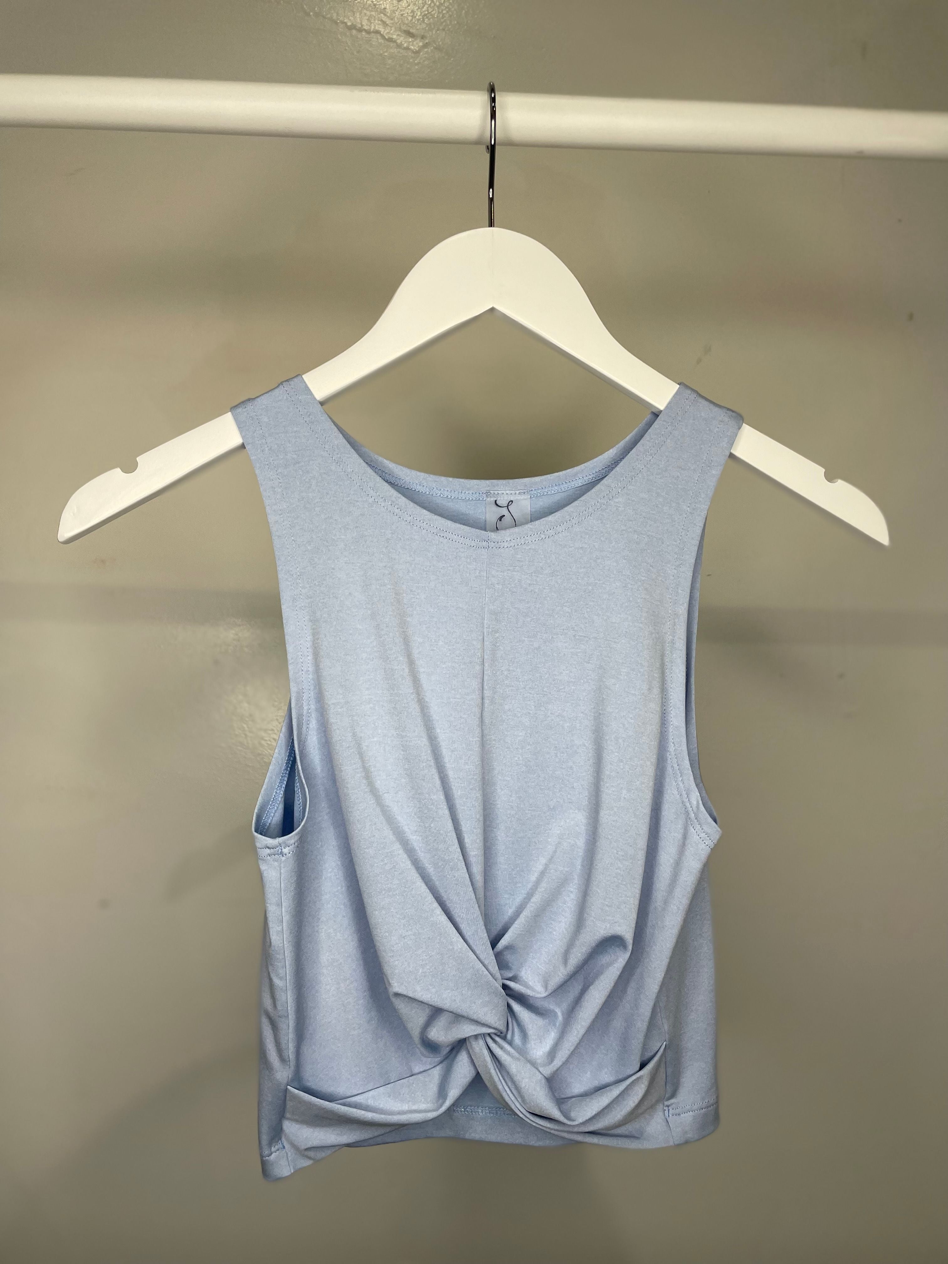 Sample - Raya Twist Top - Baby Blue - XS - Final Sale