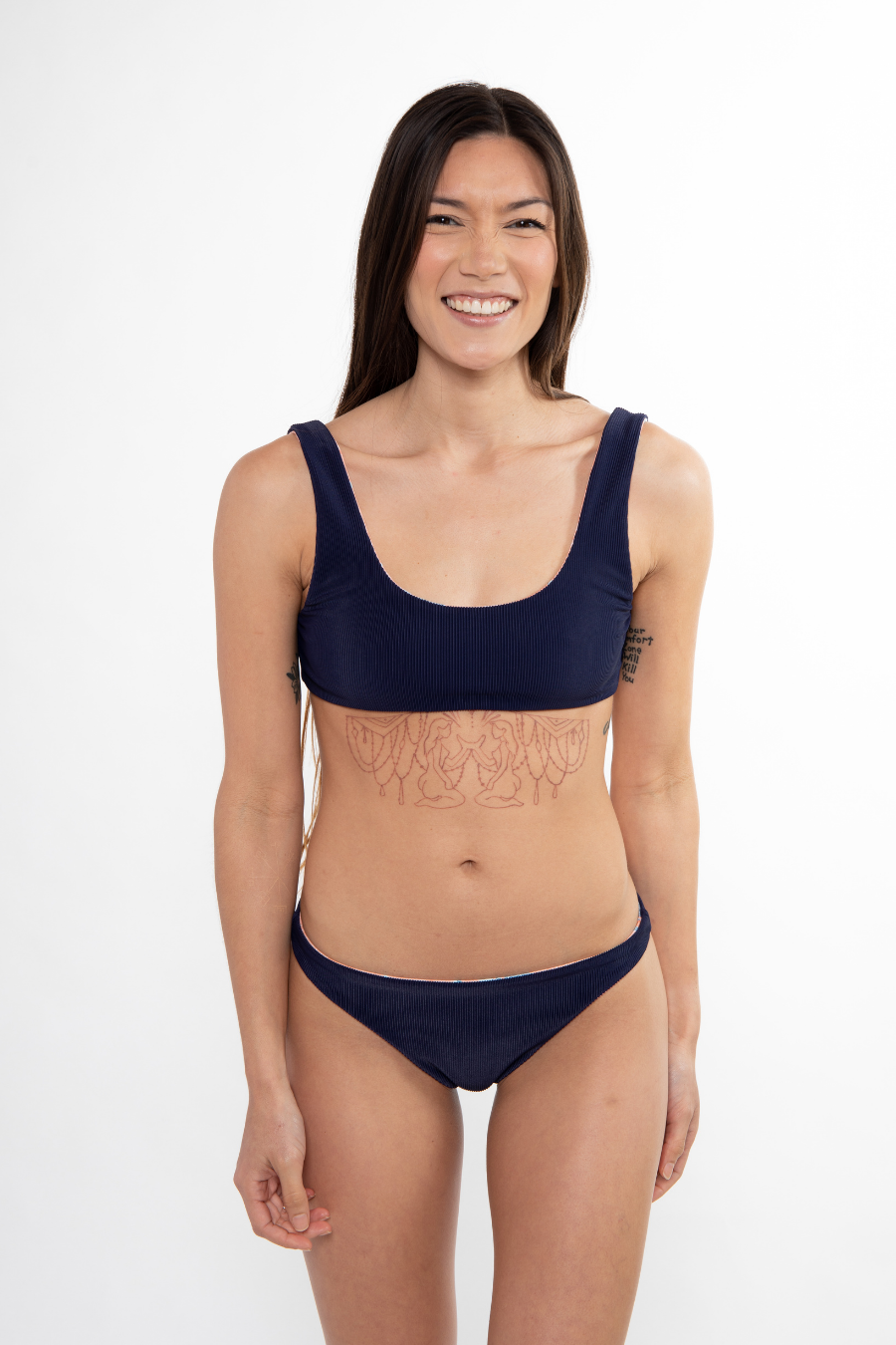 Reversible Bikini Bottom - Deep Water