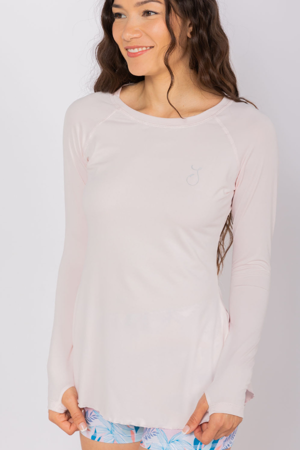 Flowy Performance Top - Baby Pink