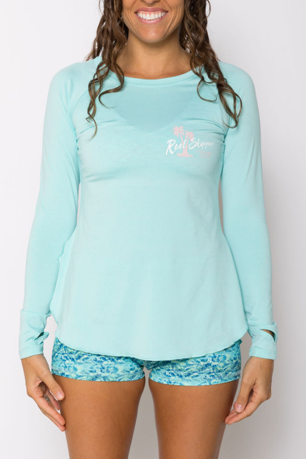 Flowy Performance Top - Aruba Blue