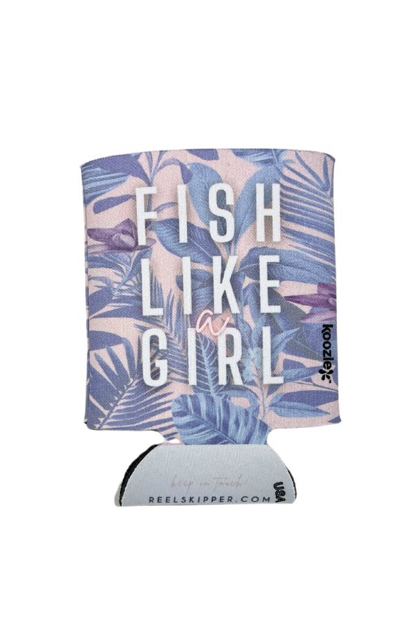 Fish Like A girl Koozie - Midnight Lagoon